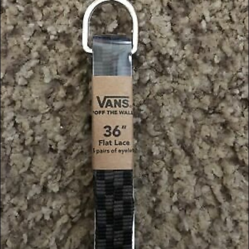 Vans 36” gray checkerboard shoelaces - Picture 3 of 3